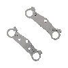 Paire de Té de Fourche Tuning pour Pocket Replique R1 (Chrome), Pièces pocket réplique R1