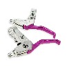 Poignée de frein en aluminium (Violette), Pièces Pocket Supermotard
