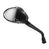 Retroviseur gauche scooter Baotian BT49QT-12 (Noir - type 2), Pieces baotian BT49QT-12