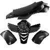 Carenage pocket quad noir type 2, Pieces pocket quad