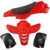 Carenage pocket quad rouge type 2, Pieces pocket quad