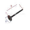 Soupape d'echappement pour scooter baotian BT49QT-7, Pieces Baotian BT49QT-7