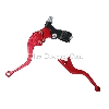 Levier d'embrayage - levier Frein UD Racing Rouge anodisé Réglable, Pieces Dirt Bike