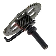Arbre de Kick avec Pignon pour Scooter Chinois GY6 125cc-150cc