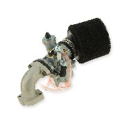 Kit Carburation 26mm filtre mousse coudé pour Dirt Bike 50cc à 125cc