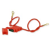 câble de liaison batterie 12v avec fusible 30A (type2)