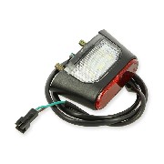 Lampe de plaque d'immatriculation pour Scooter E-MINI Skyteam