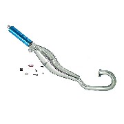 Pot Pocket Bike Supermotard Tuning Inox Bleu (type 2)