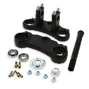 Té de fourche complet 48x48x160 pour dirt bike - NOIR