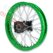 Jante dirt bike arrière verte 14'' pour AGB30 ( type 4 )