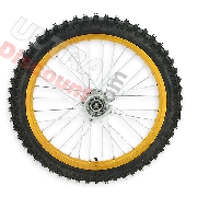 Roue Avant 19'' pour Dirt Bike AGB30 - Or