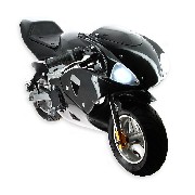 Pocket Bike 49cc noir avec optique avant