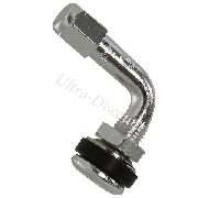 Valve coudée pour pneu Tubeless (chrome)
