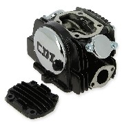 Culasse dirt bike 140cc 1P55FMJ + Capots Lifan (Noir)