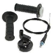 Poignée d'accélérateur Dirt Bike complète