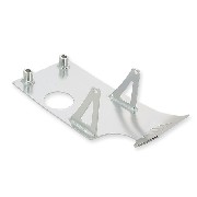 Sabot pour dirt bike de couleur Aluminium