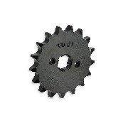 Pignon renforcé de 17 dents pour dirt (428 : Ø:17mm)