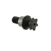 Pignon pocket bike renforcé 6 dts pas Américain chaine TF8 (8mm)