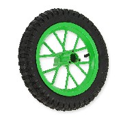 Roue avant complète pocket bike Cross (8'' vert)
