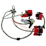 Kit de Freinage Complet pour Quads Shineray 200ST-9 (Finition Racing)