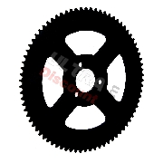 Couronne Renforcée 78 Dents Petit Pas H25 pour Pocket Supermotard (3 Trous - 4 Branches - Ø26mm)