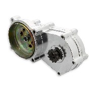 Démultiplicateur chrome double chaine pour pocket quad (6.5mm)