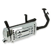 Pot d'échappement pour scooter chinois 125 cc (type 2)