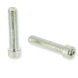 Paire de vis M8 38mm pour chassis Quad (chrome)