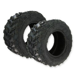 Paire de pneu Arriere pour Quad Bashan BS200S-7 (20x10-10)