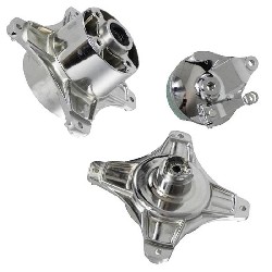 Moyeu Tuning 10mm Avant - Arrière pour Dax 50cc à 125cc (Chrome)