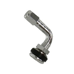 Valve coudée pour pneu Tubeless (chrome)