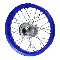 Jante arrière 12'' Bleu pour dirt bike (Type 1)