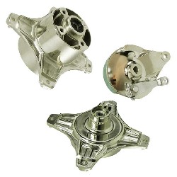 Moyeu Tuning Avant - Arrière 10mm pour Pbr 50cc à 125cc (Nickel)