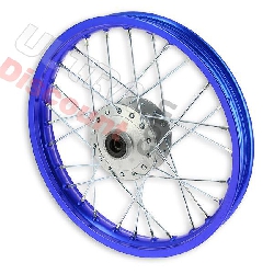 Jante avant 14'' Bleu foncé pour dirt bike AGB27 (type 1), Pieces Dirt Bike