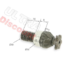Pignon renforcé 6 dts pas Américain pour pocket bike petit pas