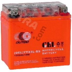 Batterie GEL pour Scooter Baotian BT49QT-7 (113x70x110)