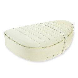 Selle Blanche ivoire pour Dax Skyteam 50cc à 125cc (2,4L)