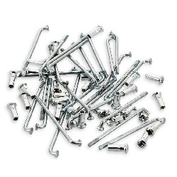 Lot de 32 Rayons 140mm + têtes pour roue de 14'' pour dirt bike, Pieces Dirt Bike