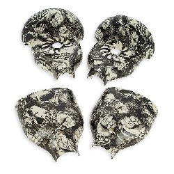 Coque hoverboard 10 pouces type 2 - noir et blanc