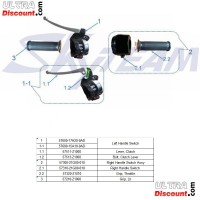 Commodo gauche pour Skyteam Skymini 50-125cc avec lampe LED Bilder 1 Commodo gauche pour Skyteam Skymini 50-125cc avec lampe LED Bilder 1