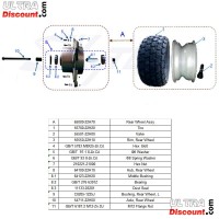 Axe de roue arrière pour Skyteam T-REX Bilder 1 Axe de roue arrière pour Skyteam T-REX Bilder 1