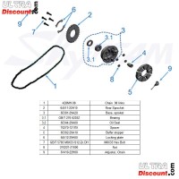 Support Couronne roue arrière pour Skyteam T-Rex Bilder 1